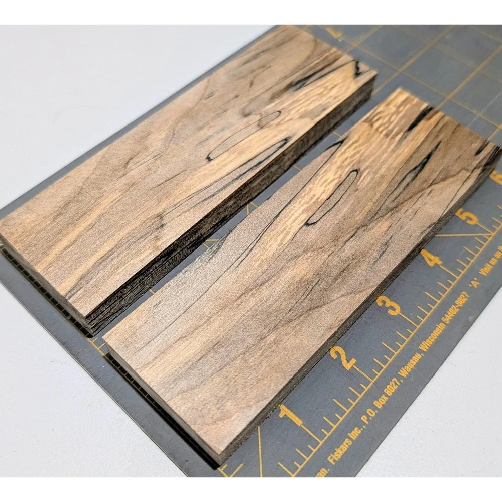Knife Scales Bookmatched Spalted Maple | 6